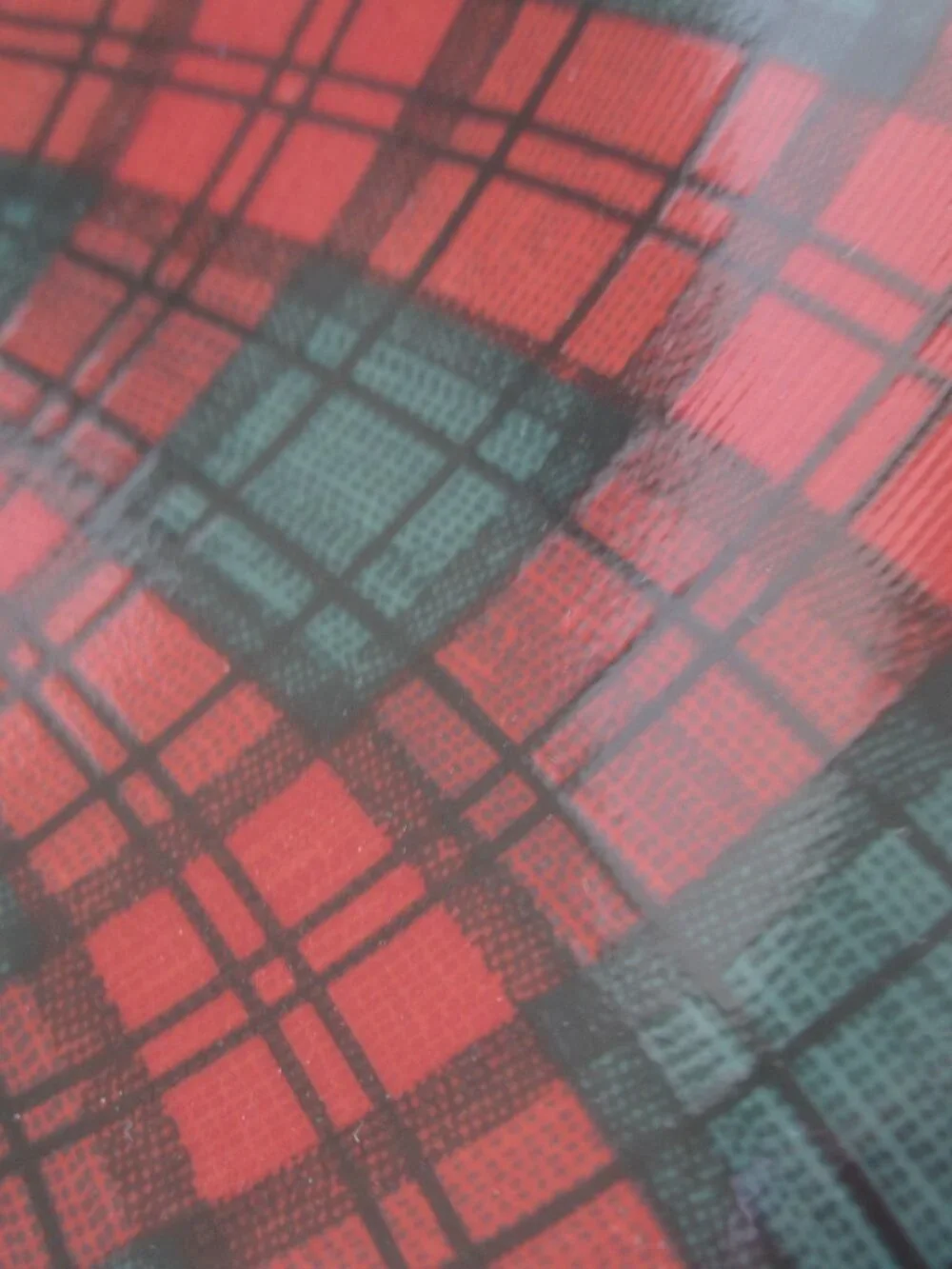 Vintage 80s Arita Tartan Red Plaid Cup & Saucer 2 Sets Preppy Christmas JAPAN